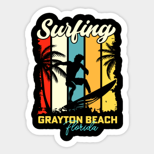 Surfing | Grayton Beach, Florida Sticker